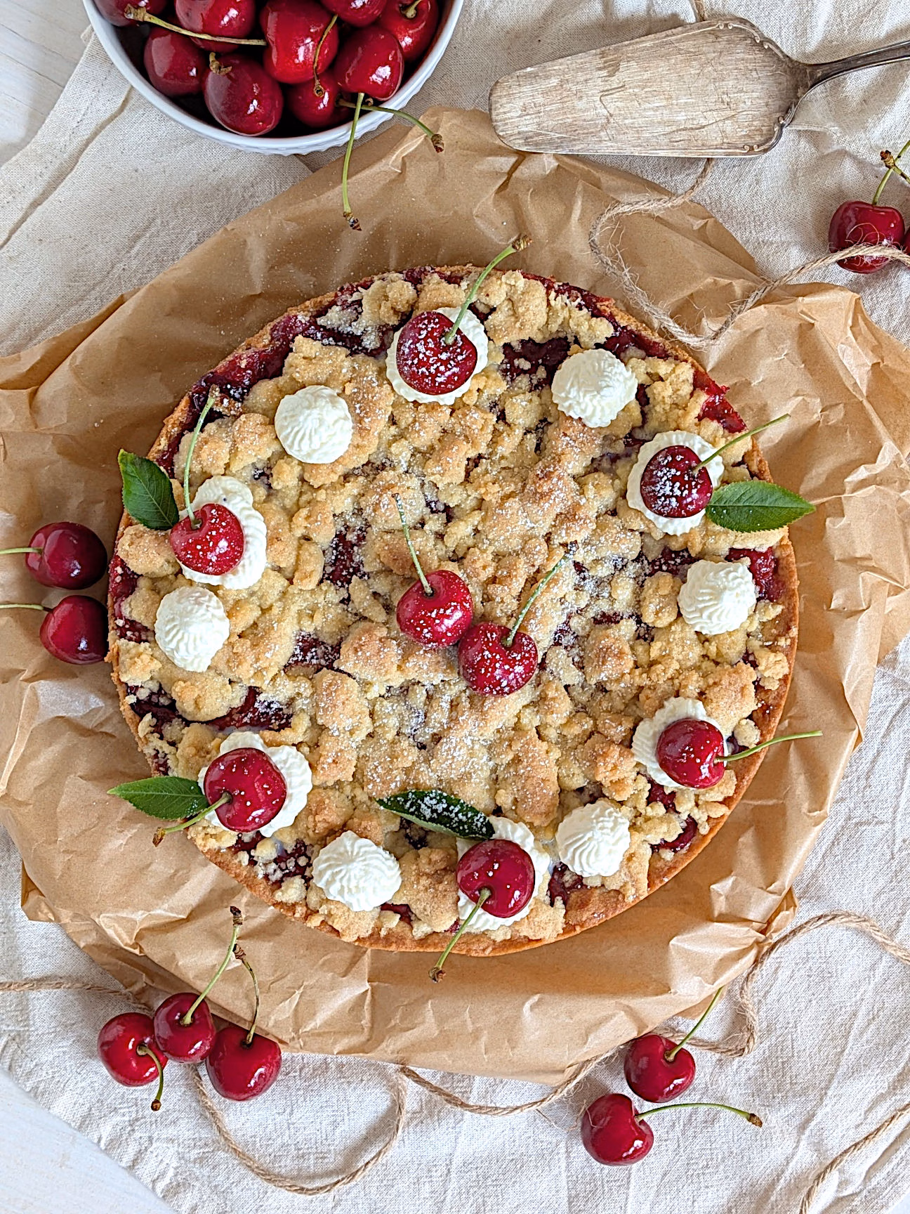 Kirschkuchen Rezept mit Streuseln