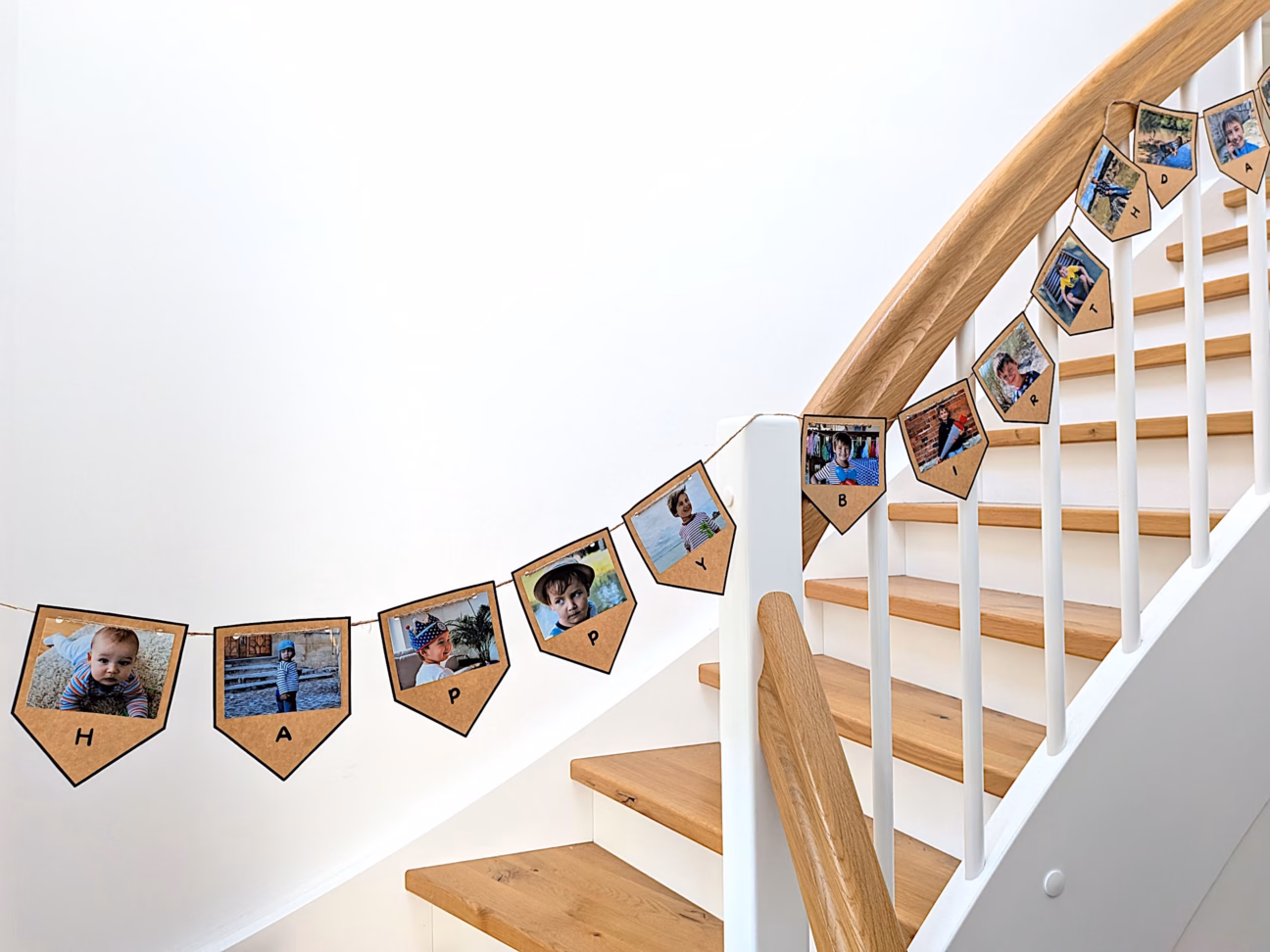 Foto Wimpelkette Geburtstag Vorlage